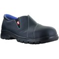 Mellow Walk Safety Women's Safety Slip on Shoe, EH, PR Plate Size 85, E Width 481128BLK085
